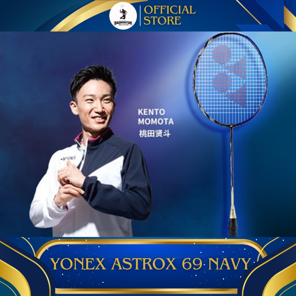 Vợt cầu lông tiêu chuẩn thi đấu Astrox 69 Navy căng sẵn 10kg, vợt cầu lông tấn công tiêu chuẩn thi đ