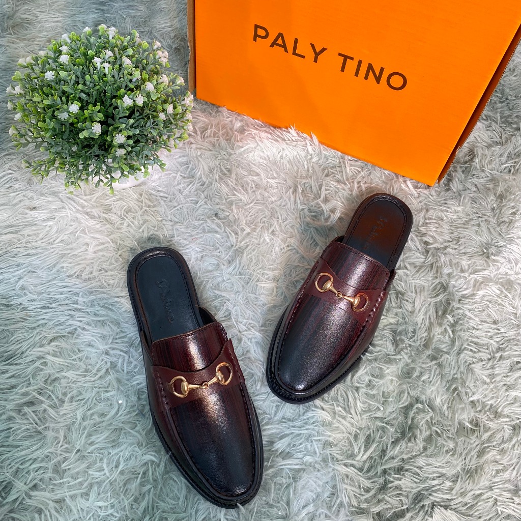 Giày Sục Nam da bò cao cấp siêu đẹp thời thượng đế cao phíp cao cấp 3cm, Giày Hở gót nam- Mã G107 0 | BigBuy360 - bigbuy360.vn