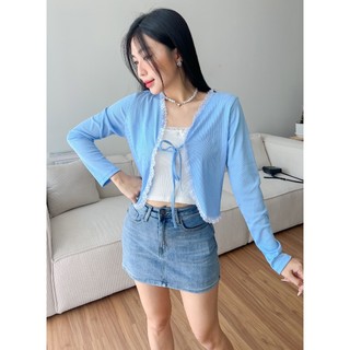 Áo Nữ Croptop SANJOLI Áo Dáng Ôm Chất Thun Gân Màu Đen Trắng Phong Cách Hàn Quốc Ulzzang AO001