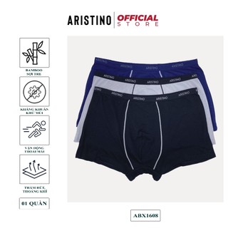 Quần boxer nam ARISTINO sịp đùi nam cao cấp cạp nhỏ liền may co giãn 4 chiều ôm body mềm mát mịn - ABX1608