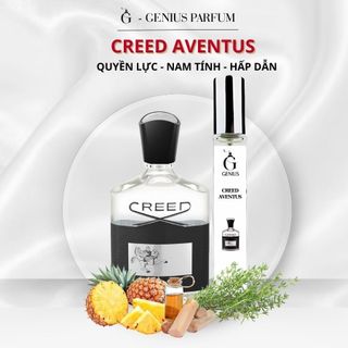 Nước Hoa Nam Chính Hãng Genius Perfume Aventus Chai 10ml- Hương Dứa Khói Quyền lực, Nam tính, Hấp dẫn, Tinh tế (C.A)