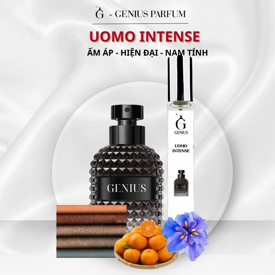 Nước Hoa Nam Uomo Intense EDP chai chiết 10ml 20ml Thơm Lâu Sang Trọng, Mãnh Liệt, Quyền Lực - Geniu