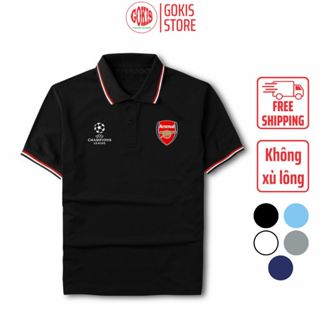 Áo polo Ars gunner vải polo cá sấu không xù lông - Áo thun nam có cổ in logo CLB cup C1 đầy đủ size Gokis shop