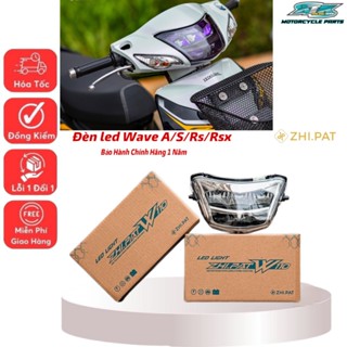 Choá Đèn Led 2 Tầng Zhi.pat dành cho xe  WAVE A/S/RS/RSX FUTURE X 125CC có phiên bản mới màu tím