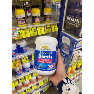 Dha liều cao cho bé kids smart bursts high dha omega-3 fish oil nature way 180 viên