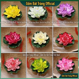 Hoa sen xốp thả bát nước sen, thả hồ trang trí tiểu cảnh, thả bát tụ thủy, thả hồ, thả bể cá