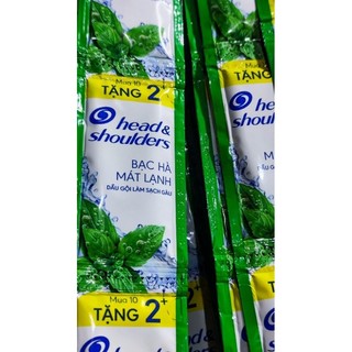 Dây 12 gói dầu gội Head & Shoulders bạc hà mát