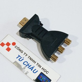 Cáp HDMI ra 3 AV (3RCA): Đầu chuyển ngắn 3 AV Cái /  Cáp dài 1.5m 3 AV Đực