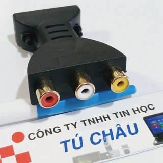 Cáp HDMI ra 3 AV (3RCA): Đầu chuyển ngắn 3 AV Cái /  Cáp dài 1.5m 3 AV Đực