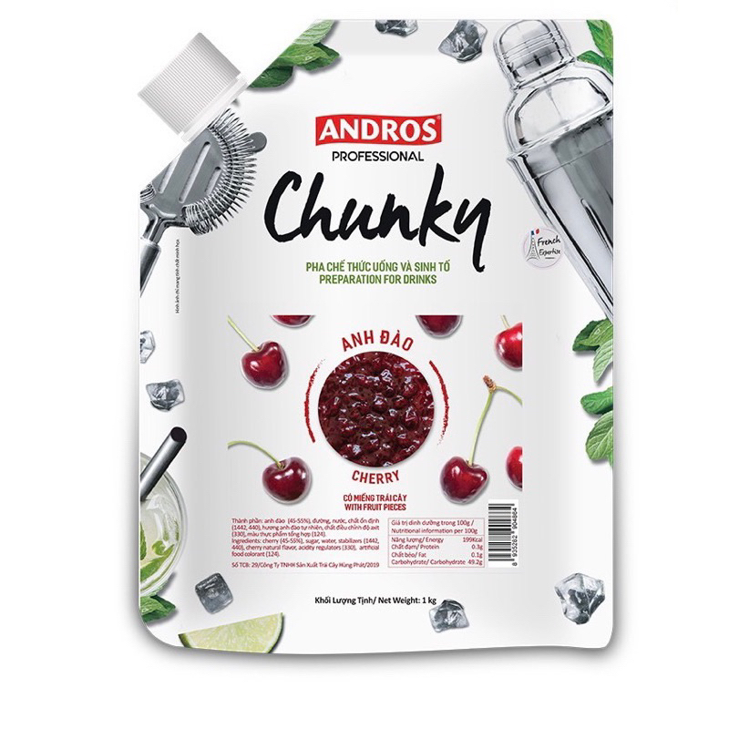 Mứt Chunky Cherry (1Kg) - Mứt Anh Đào