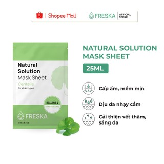  Mặt nạ giấy rau má Freska Natural Solution Mask Sheet – Centella 25ml