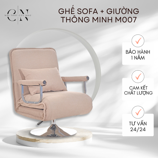 Ghế Sofa Tích Hợp Giường Thư Giãn Thông Minh (M007)