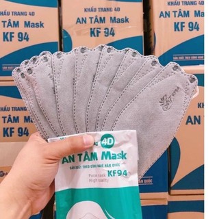 [Tặng kem 10 cái 5D] Thùng 150 cái và 300 cái (1 thùng) khẩu trang 4D An Tâm Mask KF 94