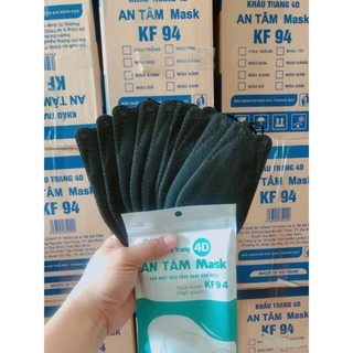 [Tặng kem 10 cái 5D] Thùng 150 cái và 300 cái (1 thùng) khẩu trang 4D An Tâm Mask KF 94