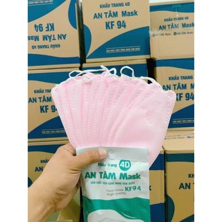 [Tặng kem 10 cái 5D] Thùng 150 cái và 300 cái (1 thùng) khẩu trang 4D An Tâm Mask KF 94