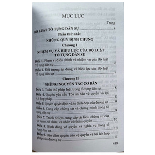 Sách- Bộ Luật Tố Tụng Dân Sự Năm 2015 Sửa Đổi, Bổ Sung Năm 2019,2020,2022,2023,2024,2025