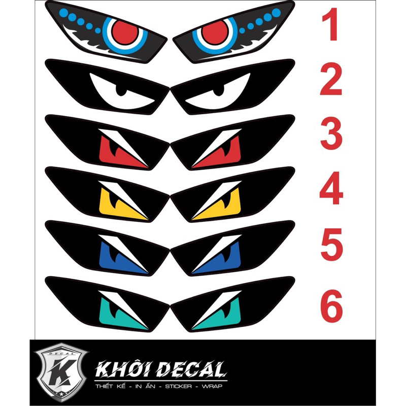 Decal dán đèn Vario 2018-2024/125i
