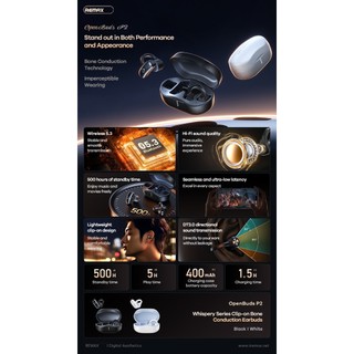 Tai Nghe Bluetooth TrueWireless Remax OpenBuds P2 Bluetooth 5.3