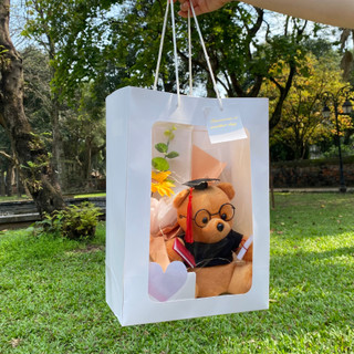 Set quà gấu bông tốt nghiệp set gấu bông kèm hoa hướng dương tặng ngày ra trường các ngày lễ cho bạn bè, người thân