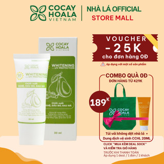 Kem Chống Nắng Bơ Nghệ Cỏ Cây Hoa Lá Vietnam - kiềm dầu, chống thấm nước, nâng tông da- Dung tích 30ml
