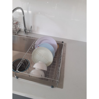 Rổ để đồ gác ngang bồn rửa cds85 hive cao cấp