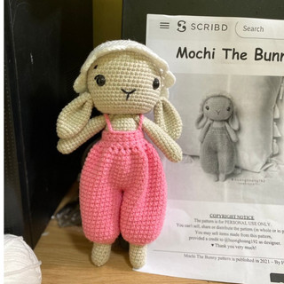 Búp bê thỏ Bunny hàng thủ công móc tay từ len cotton
