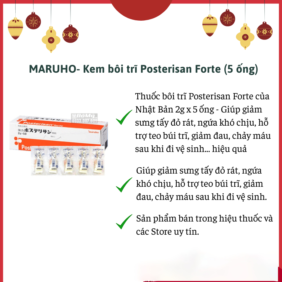 Kem bôi trĩ Posterisan Forte nội địa Nhật Bản ( Hàng Bệnh Viện )