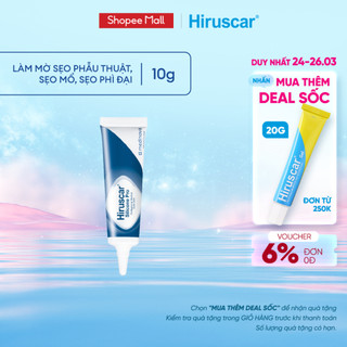 Gel xử lý sẹo mổ, to, lồi & phì đại Hiruscar Silicone Pro 10g