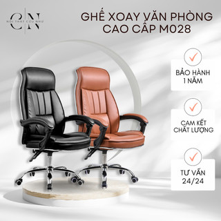 Ghế Xoay Văn Phòng Ngả Lưng Cao Cấp, Ghế Giám Đốc Có Gác Chân, Ngả Lưng 135 độ M028 (Có Gác Chân)