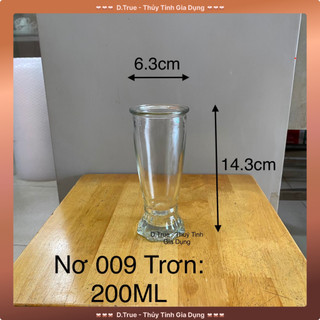 [Ly Đèn Cầy / Ly Đựng Nến] Hộp 6 Ly Nơ 009 (200ML) Thủy Tinh