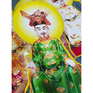 Bộ tranh cúng Ngũ Quan ép plastic