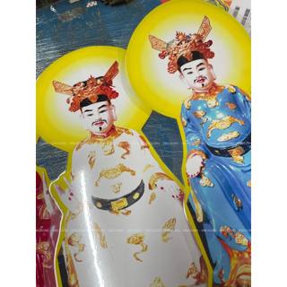 Bộ tranh cúng Ngũ Quan ép plastic
