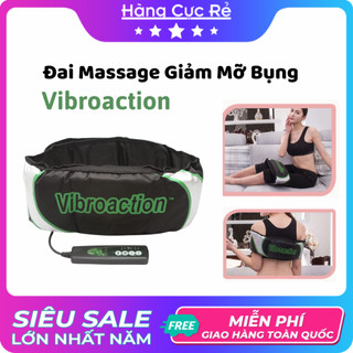 Đai massage bụng giảm cân tan mỡ Vibroaction, đai massage rung giúp eo săn chắc - Shop Hàng Cực Rẻ