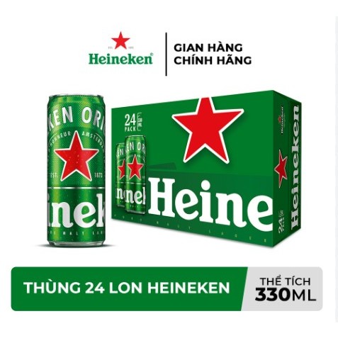 Thùng bia Heineken 24 lon 330ml