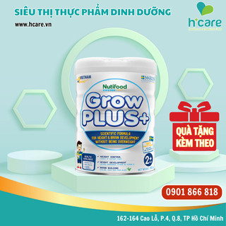 Sữa bột Nutifood Grow Plus Trắng 850g cho trẻ trên 2 tuổi