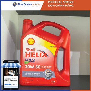 Dầu nhớt xe ô tô shell helix hx3 20w50 4l