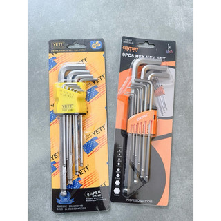 Bộ lục giác 9 cây, 9 size khác nhau Yeti / Century tiện dụng, phù hợp bỏ cốp xe máy