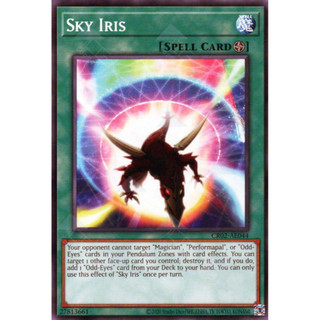 Lá bài thẻ bài Yugioh sky iris CR02-AE044 - Tặng bọc bài nhựa bảo quản