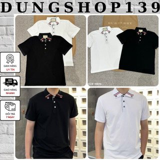 Áo polo gu chì thêu logo cổ áo siêu đẹp - áo polo nam chất cotton