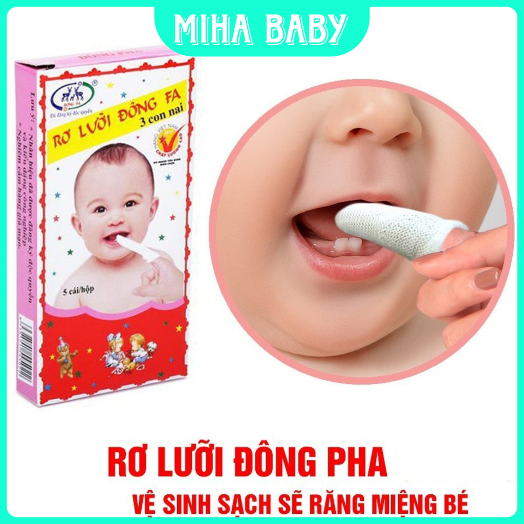 RƠ LƯỠI ĐÔNG FA cho bé 1 hộp 5 cái Shop Miha Baby