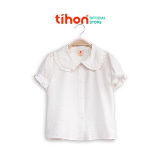 Áo sơ mi trắng cho bé TIHON thoáng mát thân thiện da bé ASM072003