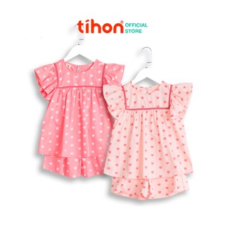 Bộ quần áo cho bé gái TIHON phong cách Hàn Quốc siêu dễ thương Mặc xinh lung linh SET0750370