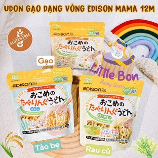 Mì udon dạng vòng Edison Mama Nhật 12M