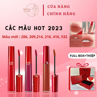 Son kem Giorgio. Armani Lip Maestro màu Hot Full size và mini,Son Giorgio Armani chuẩn auth,