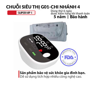 Máy đo huyết áp BP-S01 BPS01 máy đo huyết áp tự động màn hình LCD kỹ thuật số tiện lợi có giọng nói