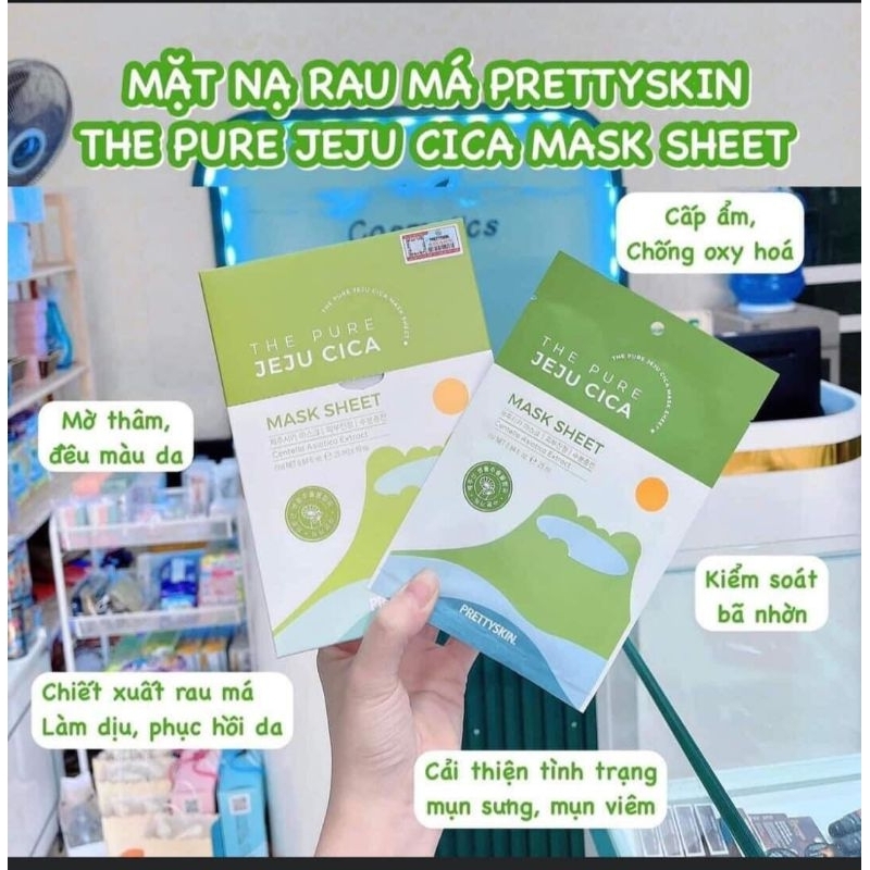 MẶT NẠ RAU MÁ PRETTYSKIN JEJU CICA