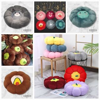 (Tặng 2 lót bếp đơn từ 90K) Đệm ngồi bệt hình quả bí ngô, đệm trang trí size đại, hàng Việt Nam.