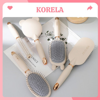 Lược chải tóc đệm khí gỡ rối massage da đầu tạo kiểu chuyên dụng cho tóc xoăn KORELA LCT01