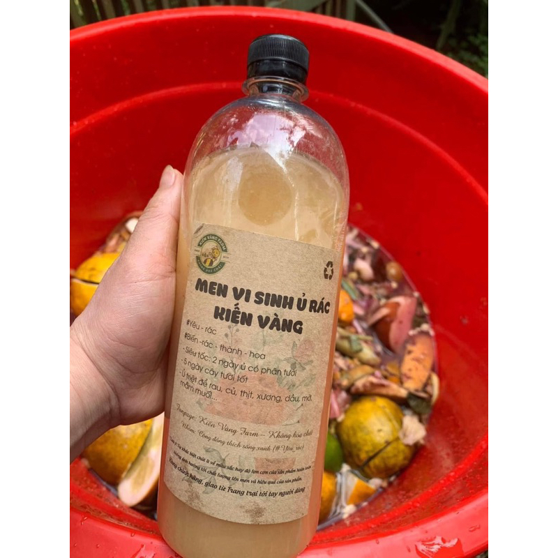 1lít Men vi sinh ủ rác thải