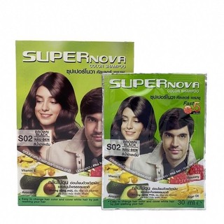 Dầu Gội Nhuộm Tóc Thảo Dược Phủ Bạc Super Nova